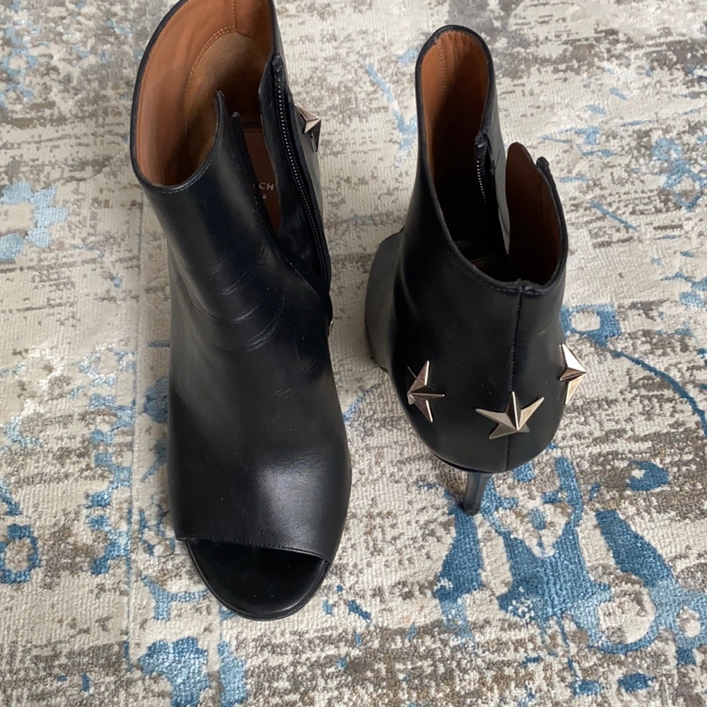 Givenchy open toed boots